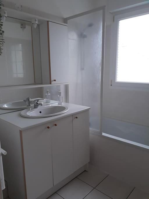 Appartement Au Rdc Avec Jardin Clos, Au Calme. Saint-Aubin-du-Cormier المظهر الخارجي الصورة